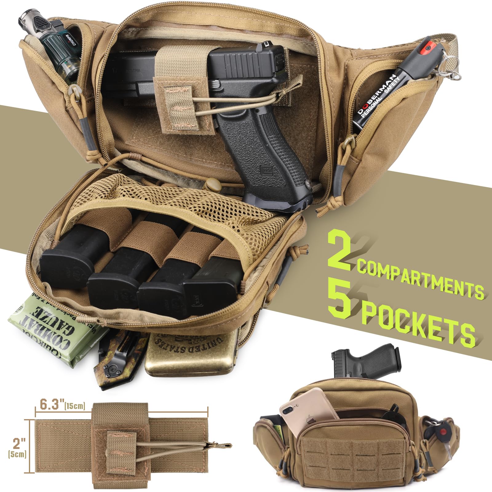 Riñonera Táctica para Llevar P - Edc Carry Pistols reseña y precio